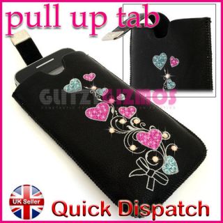   MAGNETIC PULL UP TAB POUCH SOCK CASE COVER FOR VARIOUS MOBILE PHONES
