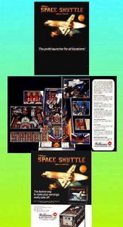 Space Shuttle 1985 Williams Pinball Advertising Flyer