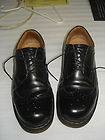 VINTAGE DOC MARTENS TWO TONE BLACK WHITE WING TIP ROCKABILLY SHOES US 