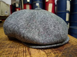 REDFORD CAP Donegal Tweed 8Piece by OLNEY HEADWEAR S XL