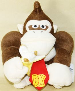 super mario bros donkey kong banana 9 soft plush doll toy