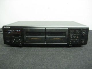 Sony TC WE405 Stereo Dual Cassette Deck DOLBY SOUND RCA DUB music 