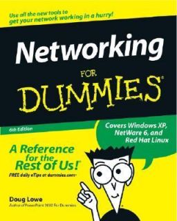 Networking for Dummies by Doug Lowe 2002, Paperback