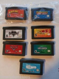 NINTENDO GAMEBOY ADVANCE GBA GB VIDEO GAMES CONTACTS CLEANED/TESTED 