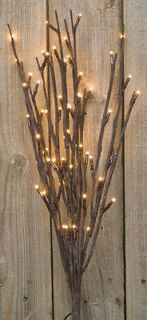 19 3/4 Lighted Willow Twig BRANCH   60 lights ★ 6 hour timer 