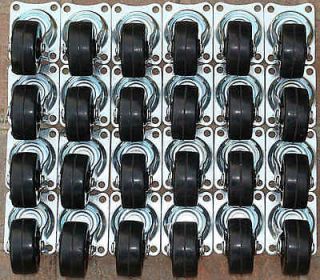 24 New Heavy Duty 2 Inch Swivel Plate Casters AWESOME!