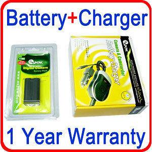 Camcorder Battery for HITACHI DZ HS300A +Charger 1.4AH