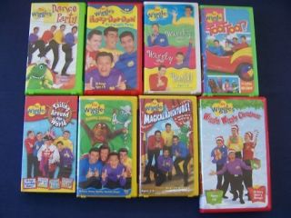 The WIGGLES VHS Videos Dance Party Toot Toot Yummy +