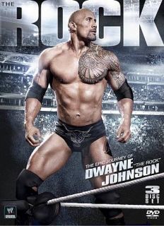 WWE The Epic Journey of Dwayne The Rock Johnson DVD, 2012, 3 Disc Set 