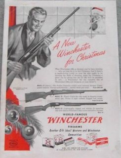 1953 WINCHESTER MODELS 12   70   61 SHOTGUN & RIFLES AD   New Haven CT