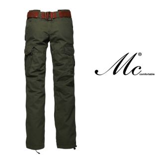 Womens&Ladies​ cotton stright fit cargo pants military green black 