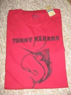 NEW Tommy Bahama Hooked Up Fishing Tournament Short Sleeve Tee Shirt T 