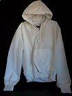 NEW MENS HOLLOWAY HOODED PULLOVER LINED JACKET~WHITE~L.​
