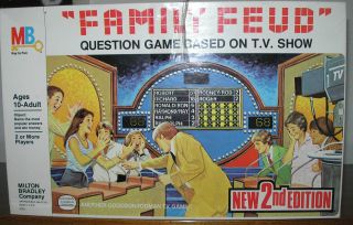 Vintage Milton Bradley Family Feud Board Game Based On Tv Show 