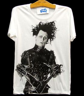 EDWARD SCISSORHANDS Johnny Depp VTG Rock T Shirt S/M