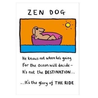 Zen Dog   Edward Monkton   Fridge Magnet