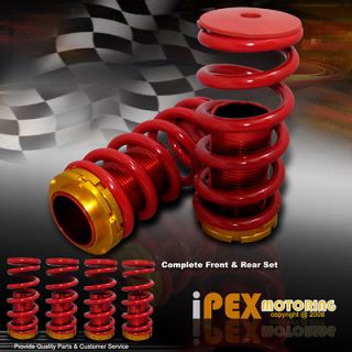   1996 00 HONDA CIVIC JDM RED/GOLD ADJUSTABLE COILOVERS LOWERING SPRINGS