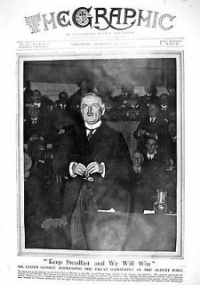 1917 Lloyde George Albert Hall National War Savings Committee Air Raid 