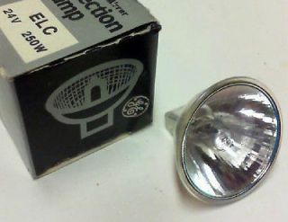 Vintage Projector Bulb ELC 24v 250W NOS New Projection Lamp AVG 50 HRS