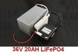 36V 20AH LiFePO4 Battery wiith BMS+Charger+Ba​ttery Bag