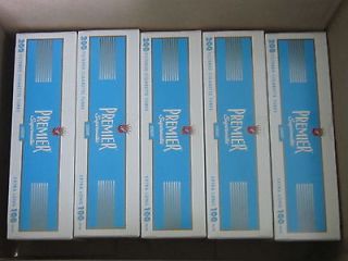 Five Boxes Premium Extra Long 100mm Lights Cigarette Tubes (1000ct.)