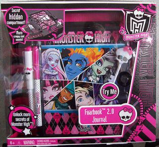 MONSTER HIGH   ELECTRONIC FEARBOOK JOURNAL VERSION 2**BRAND NEW**