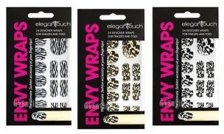 YOUR CHOICE!!) Elegant Touch ENVY NAIL WRAPS Foil Decal Stickers Art 