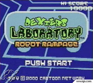 Dexters Laboratory Robot Rampage Nintendo Game Boy Color, 2001