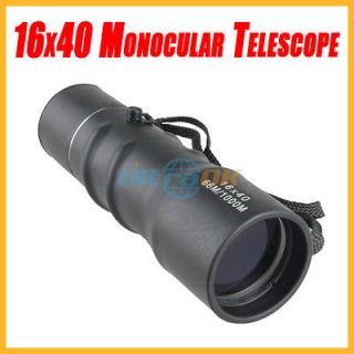 SUPER 16x40 Outdoor Sports Compact Monocular Telescope focus + Cloth 