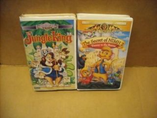 Secret of Nimh 2 and The Jungle King, VHS cartoons