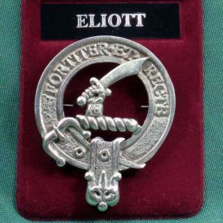 Elliott Scottish Clan Crest Badge Pin Ships free in US
