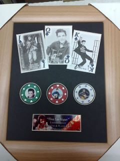 Elvis Presley Poker Chip & Playing Card Montage