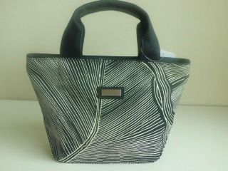 Jim Thompson Elwood Bag  Small Luxury Canvas Handbag   Black & White