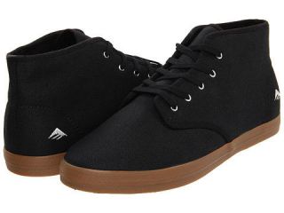 NEW EMERICA WINO WINOS MID BLACK GUM CANVAS SHOES MENS SKATE SNEAKERS 
