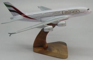 Airbus A 380 Emirates UAE Airplane Wood Model Reg FS planemuseum