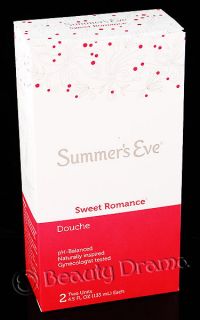 Summers Eve Douche SWEET ROMANCE Natural Feminine Care 2 Units 