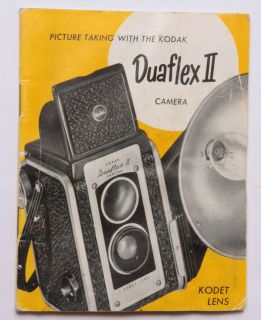 Kodak Duaflex II Camera Instruction Manual Book   English   USED B17
