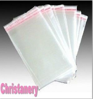 100 1000pcs 3.4 x 5.6 Clear Cellophane Poly Envelopes Plastic Crystal 
