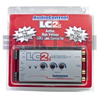 AUDIOCONTROL LC2I 2 CHANNEL HI TO LO OEM LINE CONVERTER BASS OUTPUT 