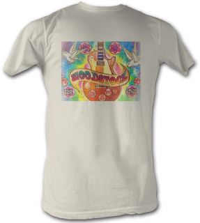 Woodstock T shirt Les Paul Guitar Adult Vintage White Tee Shirt