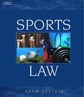 Sports Law by Adam Epstein 2002, Paperback