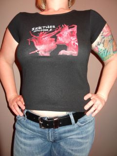 New Seether Disclaimer II Womens Junior shirt size Small Vintage 2002 