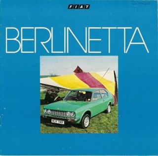 Fiat 128 3P 1300 Berlinetta 1977 79 UK Market Sales Brochure