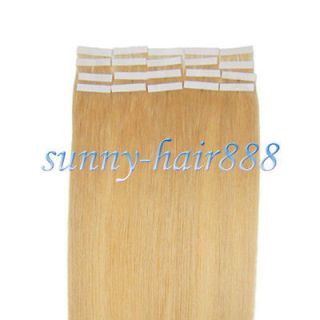 16 Remy Tape skin human hair extensions#24,​30g &20pcs