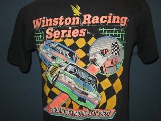 vintage 80s EVERGREEN SPEEDWAY NASCAR WINSTON CUP RACING T Shirt 