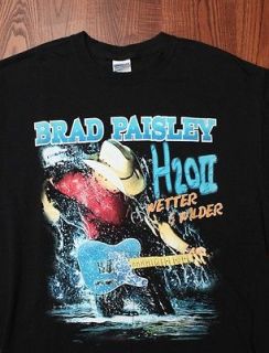 Brad Paisley H2O II Wetter & Wilder American Country Tour Black Large 