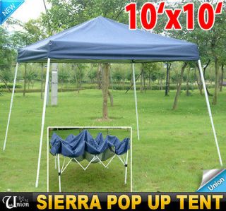 New 10x10 EZ Outdoor Sierra Pop Up Canopy Party Tent Gazebo Tailgating 
