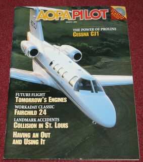 AOPA Pilot 2000 Aug Fairchild 24,Cessna CJ1,Micco,Piaggio Royal Gull 
