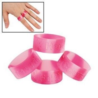   Pink Camo Ribbon Rings. Courage, Strength, Hope, Faith, 