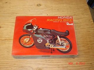 Vintage Mid 60’s Revell 1/8 scale Honda Racing Bike unbuilt model 
